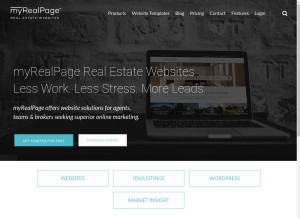 How myrealpage.com looks like on a tablet such as an iPad.