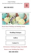 How myrtlebeachweddingsandevents.com looks like on a mobile device such as an iPhone.