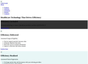 How mysurgicenter.com looks like on a tablet such as an iPad.