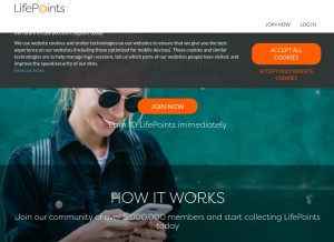 How mysurvey.com looks like on a tablet such as an iPad.