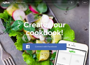 How mytasteus.com looks like on a tablet such as an iPad.
