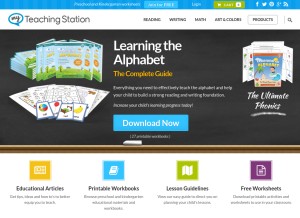 How myteachingstation.com looks like on a tablet such as an iPad.