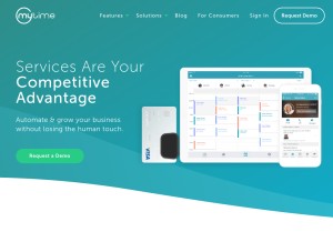 How mytime.com looks like on a tablet such as an iPad.