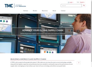How mytmc.com looks like on a tablet such as an iPad.