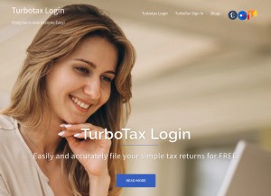 How myturbotaxlogin.com looks like on a tablet such as an iPad.