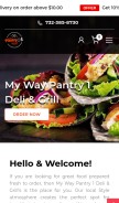 How mywaypantry.com looks like on a mobile device such as an iPhone.