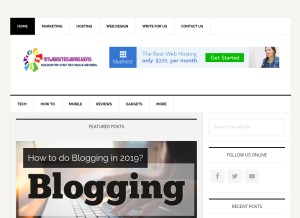 How mywebsitesubmissions.com looks like on a tablet such as an iPad.