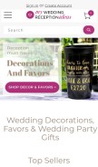 How myweddingreceptionideas.com looks like on a mobile device such as an iPhone.