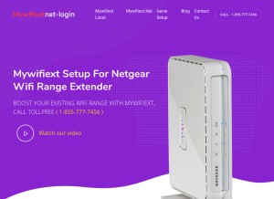 How mywifiextnet-login.com looks like on a tablet such as an iPad.