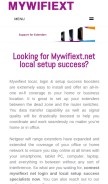 How mywifiextnet.net looks like on a mobile device such as an iPhone.