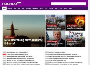 How naanoo.com looks like on a tablet such as an iPad.