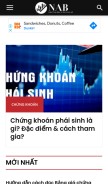 How nab.com.vn looks like on a mobile device such as an iPhone.