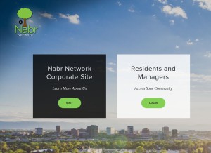 How nabrnetwork.com looks like on a tablet such as an iPad.