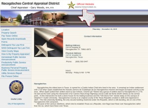How nacocad.org looks like on a tablet such as an iPad.