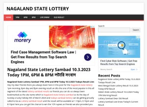 How nagalandstatelotterysambad.com looks like on a tablet such as an iPad.