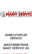 How nagyservice.de looks like on a mobile device such as an iPhone.