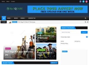 How naijasquareng.blogspot.com looks like on a tablet such as an iPad.