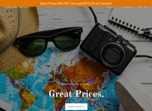 How nalaiandco.com looks like on a tablet such as an iPad.