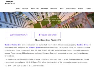 How nambiardistricts25.info looks like on a tablet such as an iPad.