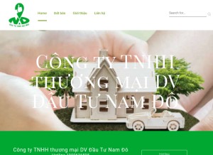 How namdoland.com looks like on a tablet such as an iPad.