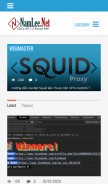 How namlee.net looks like on a mobile device such as an iPhone.