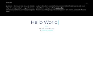 How nanabianca.it looks like on a tablet such as an iPad.