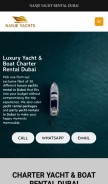 How nanjeyachts.com looks like on a mobile device such as an iPhone.