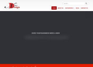 How naperdesign.com looks like on a tablet such as an iPad.