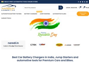 How naredi.in looks like on a tablet such as an iPad.