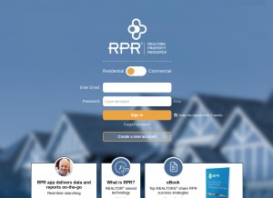 How narrpr.com looks like on a tablet such as an iPad.