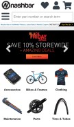 How nashbar.com looks like on a mobile device such as an iPhone.