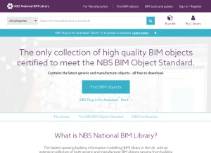 How nationalbimlibrary.com looks like on a tablet such as an iPad.
