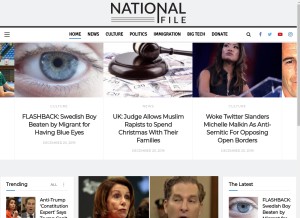 How nationalfile.com looks like on a tablet such as an iPad.