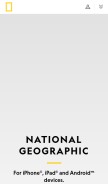 How nationalgeographic.app looks like on a mobile device such as an iPhone.