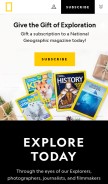 How nationalgeographic.com looks like on a mobile device such as an iPhone.