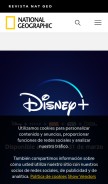 How nationalgeographic.es looks like on a mobile device such as an iPhone.