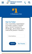 How nationaljewish.org looks like on a mobile device such as an iPhone.