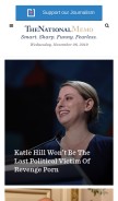 How nationalmemo.com looks like on a mobile device such as an iPhone.