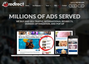 How nativeadmatch.com looks like on a tablet such as an iPad.