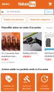 How naturabuy.fr looks like on a mobile device such as an iPhone.