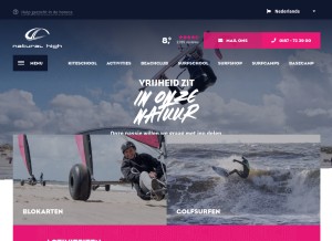 How natural-high.nl looks like on a tablet such as an iPad.