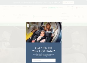 How naturalbabyshower.co.uk looks like on a tablet such as an iPad.