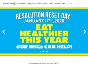 How naturalgrocers.com looks like on a tablet such as an iPad.