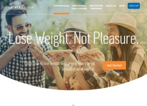 How naturallyslim.com looks like on a tablet such as an iPad.