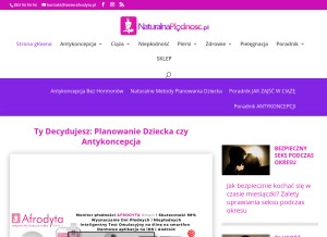 How naturalnaplodnosc.pl looks like on a tablet such as an iPad.