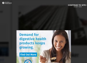 How naturalproductsinsider.com looks like on a tablet such as an iPad.