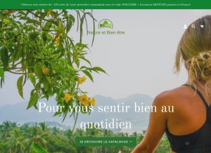 How natureetbien-etre.com looks like on a tablet such as an iPad.