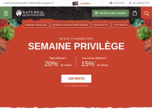 How natureetdecouvertes.com looks like on a tablet such as an iPad.