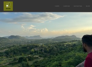 How naturetrails.co.in looks like on a tablet such as an iPad.