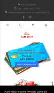 How natyshop.com looks like on a mobile device such as an iPhone.